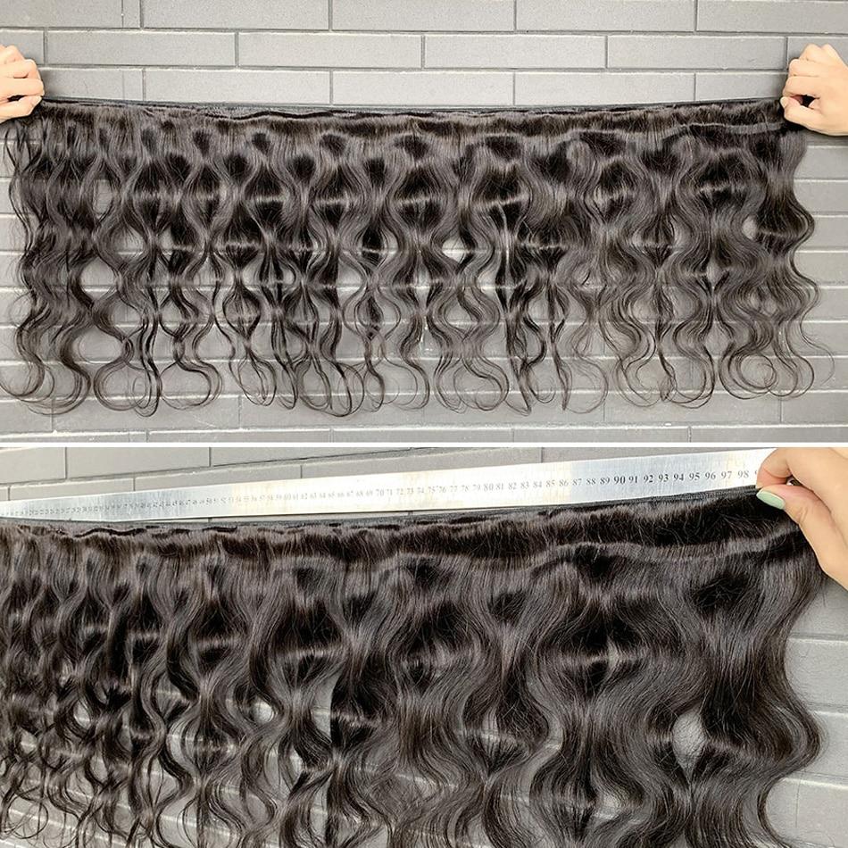 10A Grade Body Wave 3/4 Human Hair Bundles with 4x4 Closure 13x4 front - GlamAura