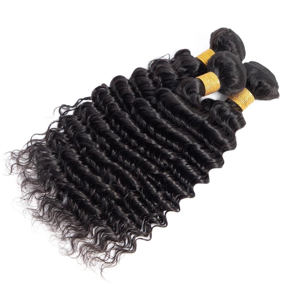 BeuMax 10A Grade 3/4 Deep Wave  Bundles with 4x4 Closure Brazilian - GlamAura