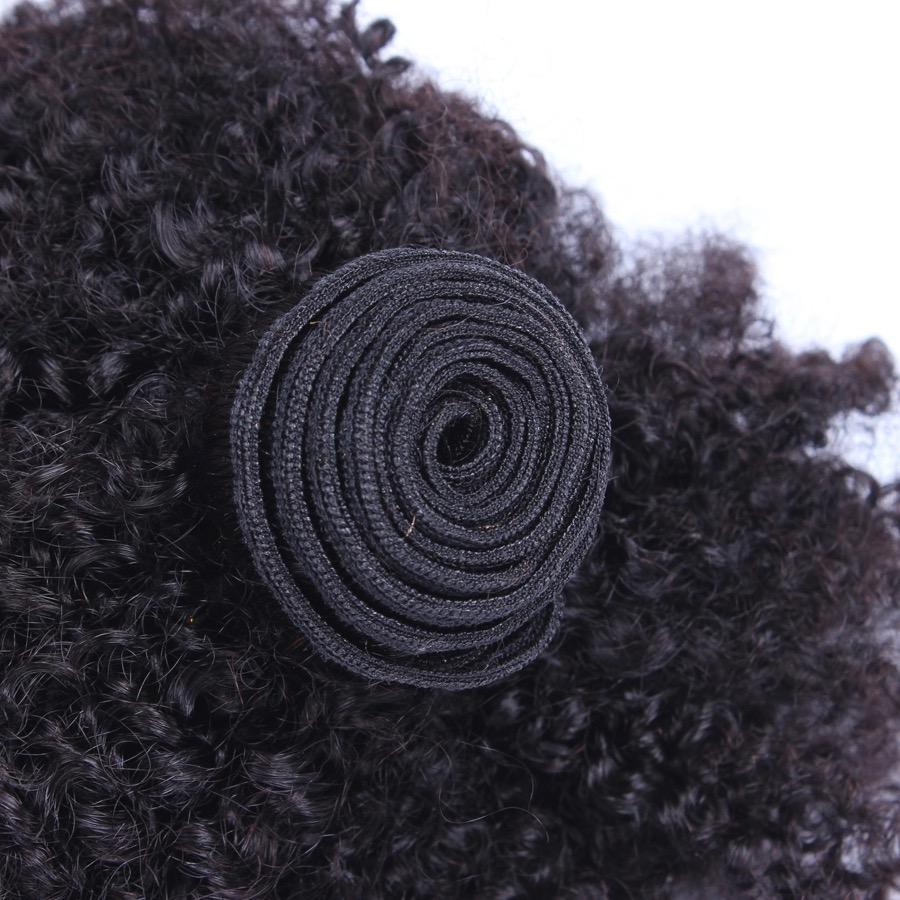 10A Grade 3/4 Bundles Afro Kinky Curly weave with 4X4 Closures & 13x4 - GlamAura
