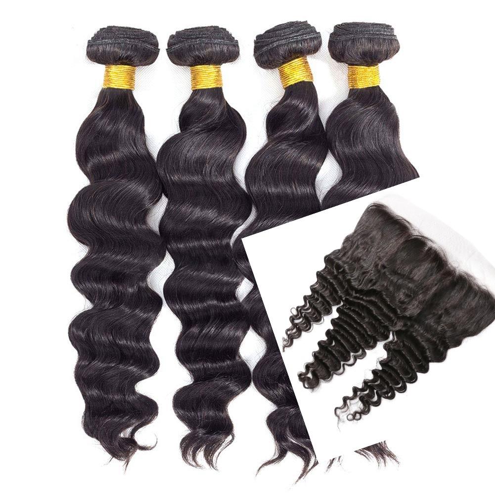 10A Grade 3/4 Loose Body Wave bundles with 4x4 Closures &13x4 Frontal - GlamAura