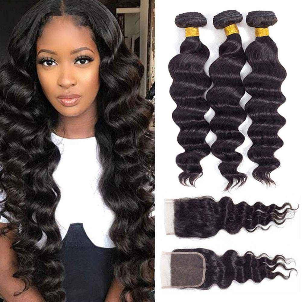 10A Grade 3/4 Loose Body Wave bundles with 4x4 Closures &13x4 Frontal - GlamAura