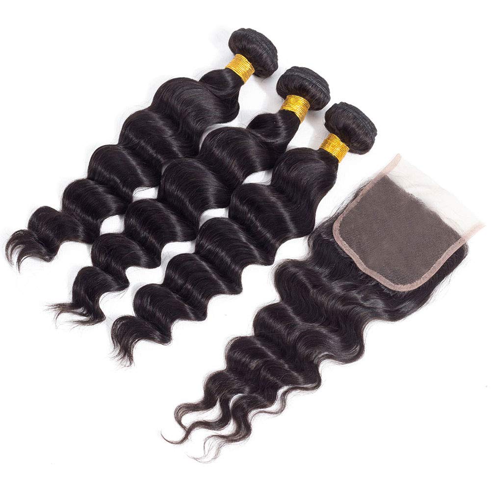10A Grade 3/4 Loose Body Wave bundles with 4x4 Closures &13x4 Frontal - GlamAura