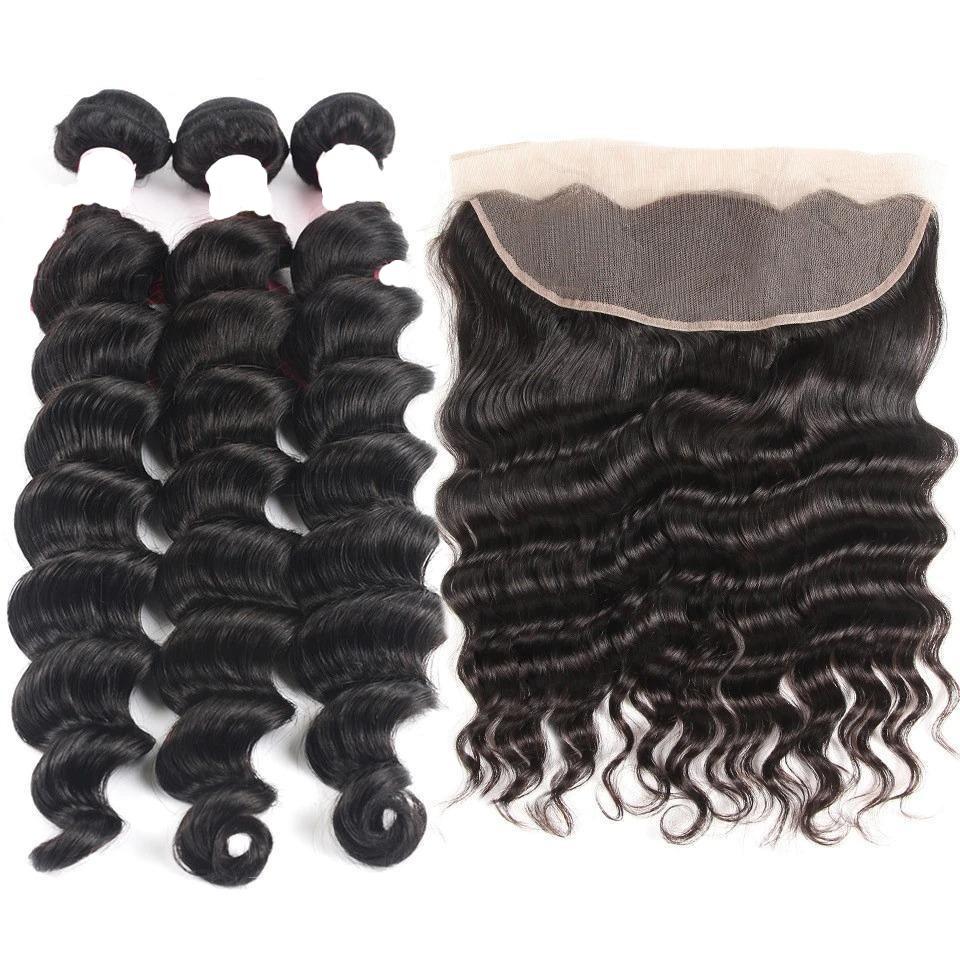 10A Grade 3/4 Loose Body Wave bundles with 4x4 Closures &13x4 Frontal - GlamAura