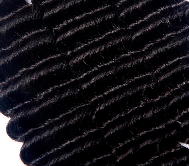 10A Grade 3/4 Loose Deep Wave bundles with 4x4 Closures & 13x4 Frontal - GlamAura
