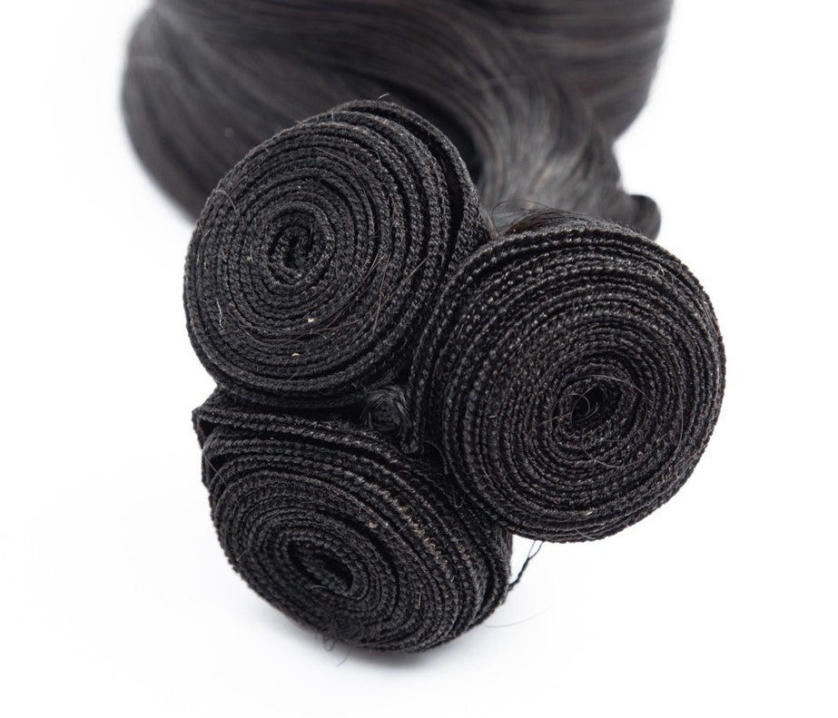 10A Grade Brazilian Egg Curl Fumi Human Hair Bundles With 4x4 Closure - GlamAura