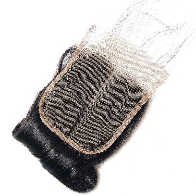 10A Grade Brazilian Egg Curl Fumi Human Hair Bundles With 4x4 Closure - GlamAura