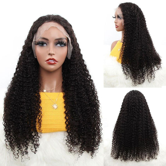 Beumax 13x6 Kinky Curly Lace Frontal Human Hair Wigs - GlamAura