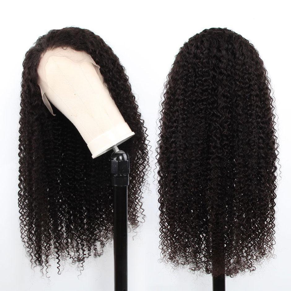 Beumax 13x6 Kinky Curly Lace Frontal Human Hair Wigs - GlamAura