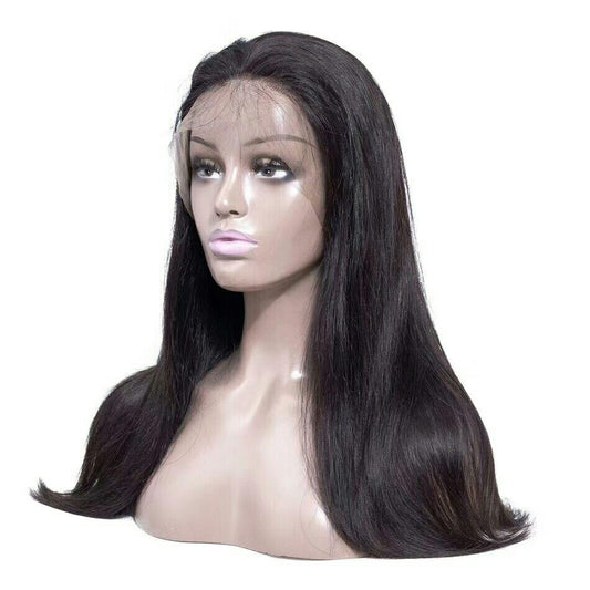 Straight Hair 13x6 Transparent Lace Frontal Brazilian Human Hair Wigs - GlamAura