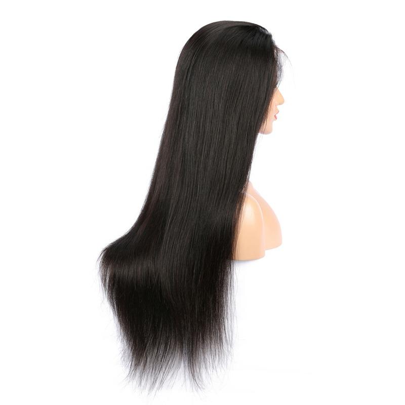 Straight Hair 13x6 Transparent Lace Frontal Brazilian Human Hair Wigs - GlamAura
