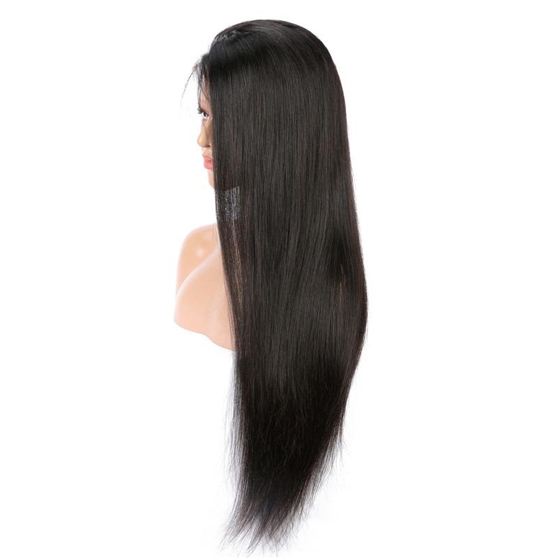 Straight Hair 13x6 Transparent Lace Frontal Brazilian Human Hair Wigs - GlamAura