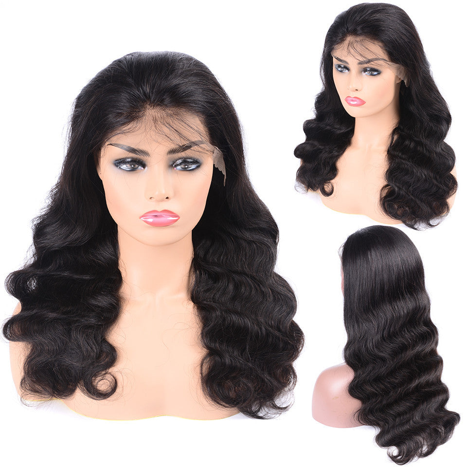 13x1x4 Body Wave 13x1x6 T part Lace Transparent Human Hair Wigs 180% D - GlamAura