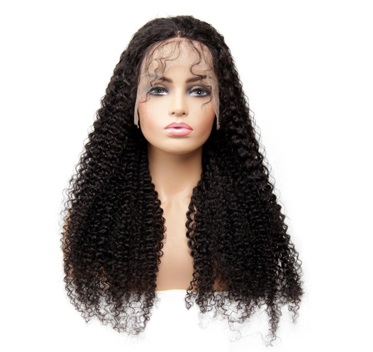 13x1x4 Kinky Curly 13x1x6 T part Lace Transparent Human Hair Wigs 180% - GlamAura