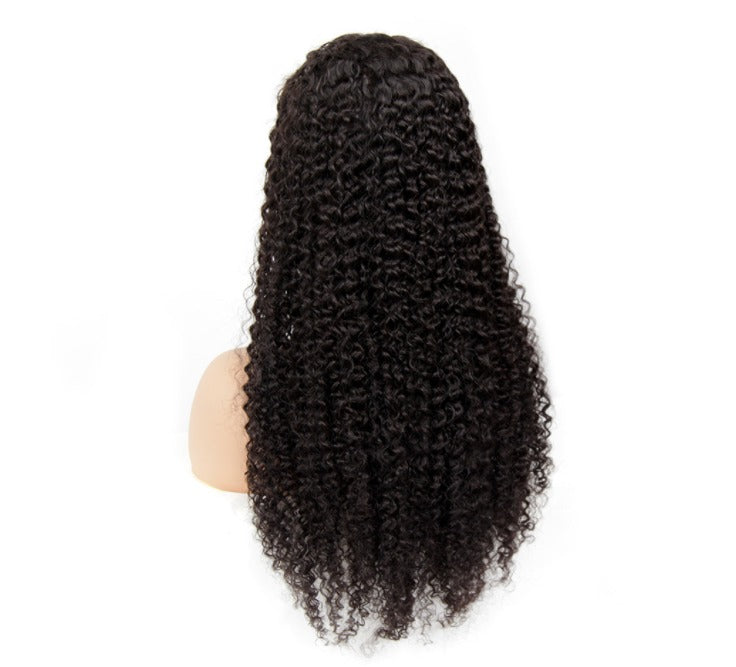 13x1x4 Kinky Curly 13x1x6 T part Lace Transparent Human Hair Wigs 180% - GlamAura