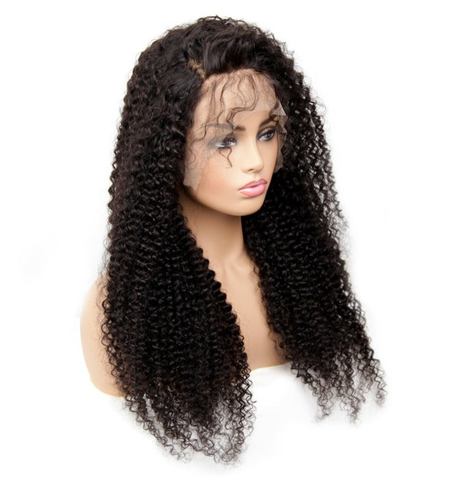 13x1x4 Kinky Curly 13x1x6 T part Lace Transparent Human Hair Wigs 180% - GlamAura