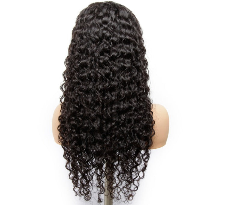 13x1x4 Jerry Curl 13x1x6 T part Lace Transparent Human Hair Wigs 180% - GlamAura