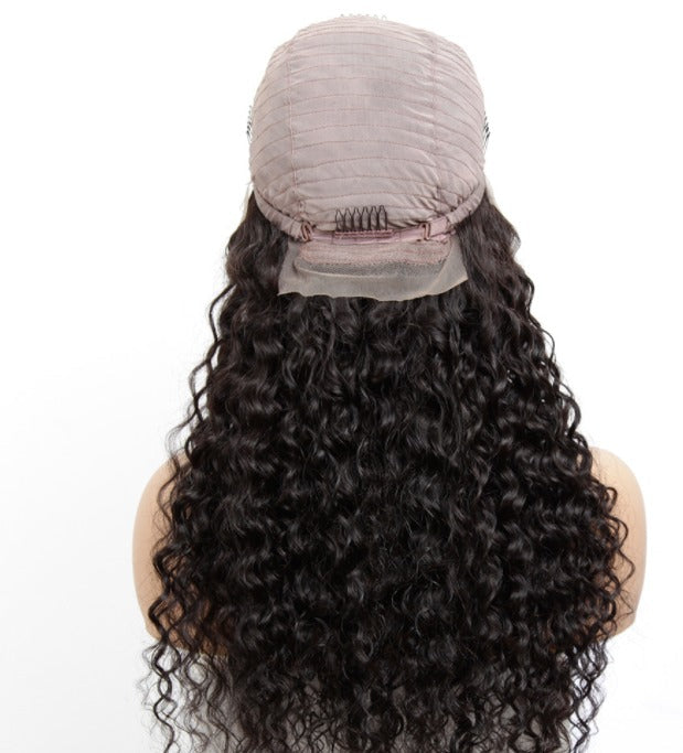 13x1x4 Jerry Curl 13x1x6 T part Lace Transparent Human Hair Wigs 180% - GlamAura