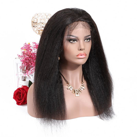 13x4x1 Kinky Straight 13x1x6 T part Lace Transparent Human Hair Wigs