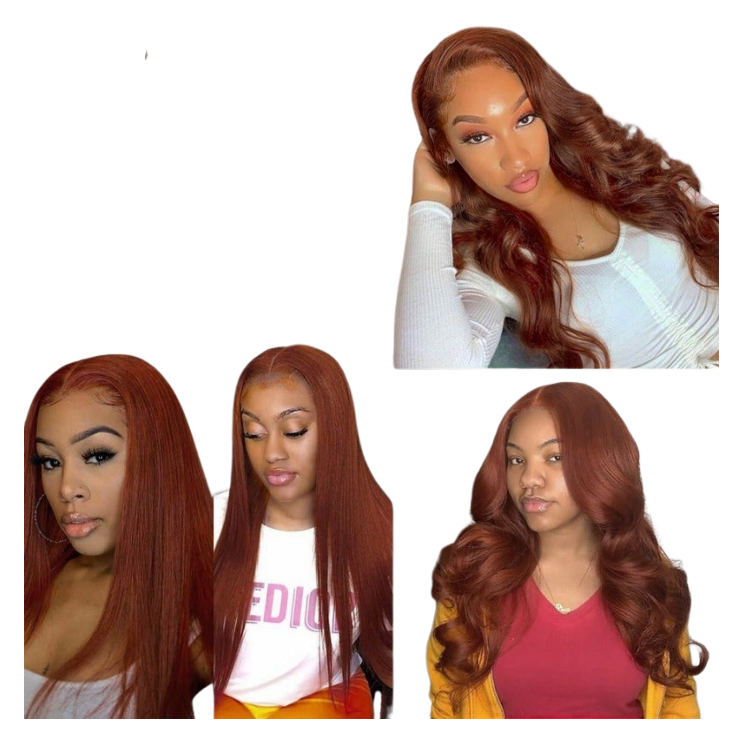 #27 Straight 13x1x4 T part Lace 4x4 Closure wigs Body Wave #33 Transpa - GlamAura