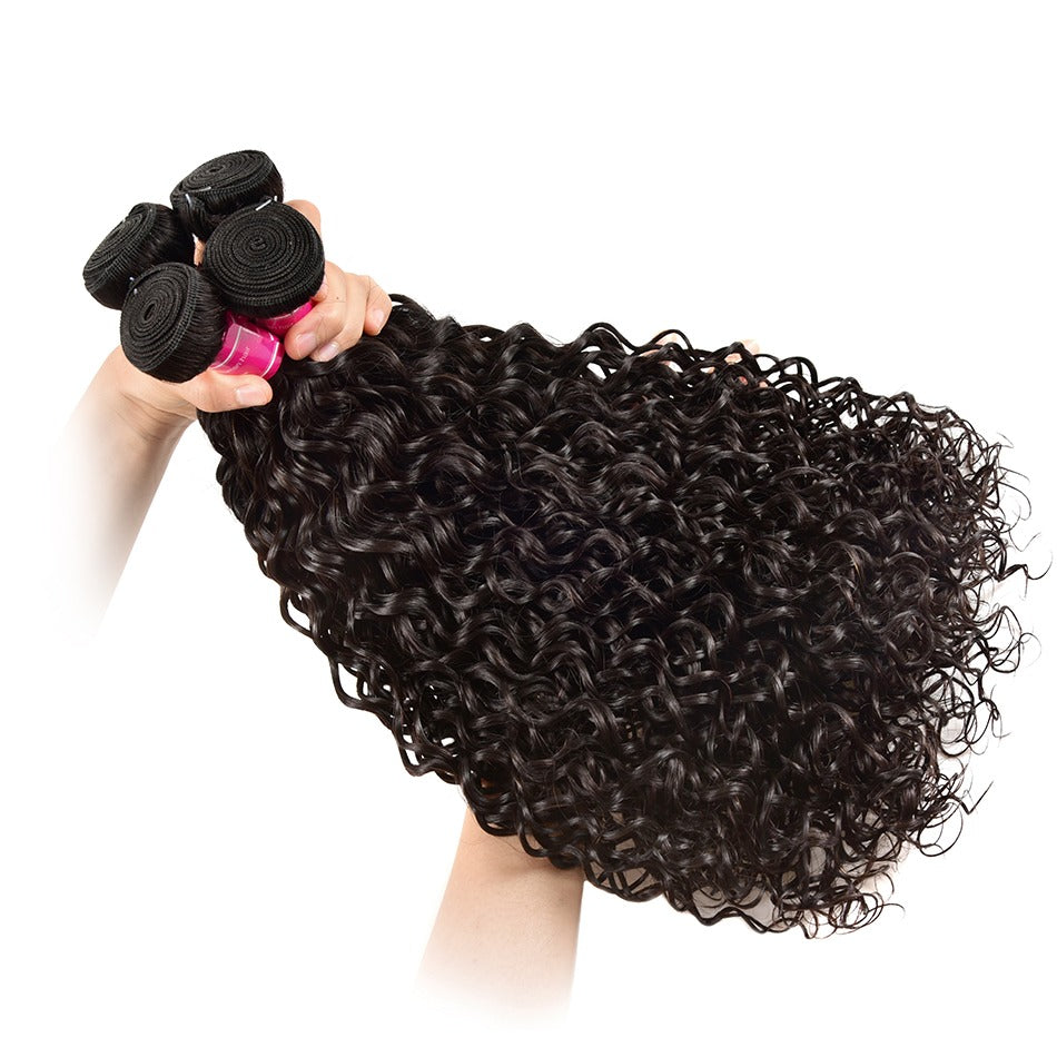 Wholesale 5/6/10/12 Bundles Brazilian Water Wave 10A Grade Human Hair - GlamAura
