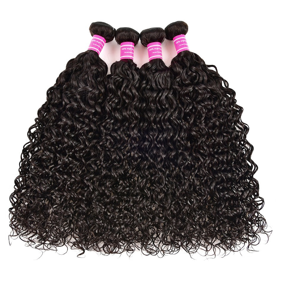 Wholesale 5/6/10/12 Bundles Brazilian Water Wave 10A Grade Human Hair - GlamAura