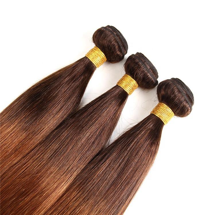 #4/30 Straight Ombre 10A Grade Body Wave #30 BUNDLES with 4x4  CLOSURE - GlamAura