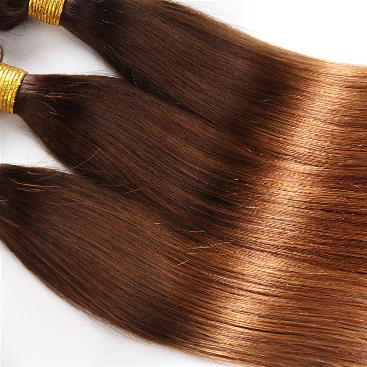 #4/30 Straight Ombre 10A Grade Body Wave #30 BUNDLES with 4x4  CLOSURE - GlamAura
