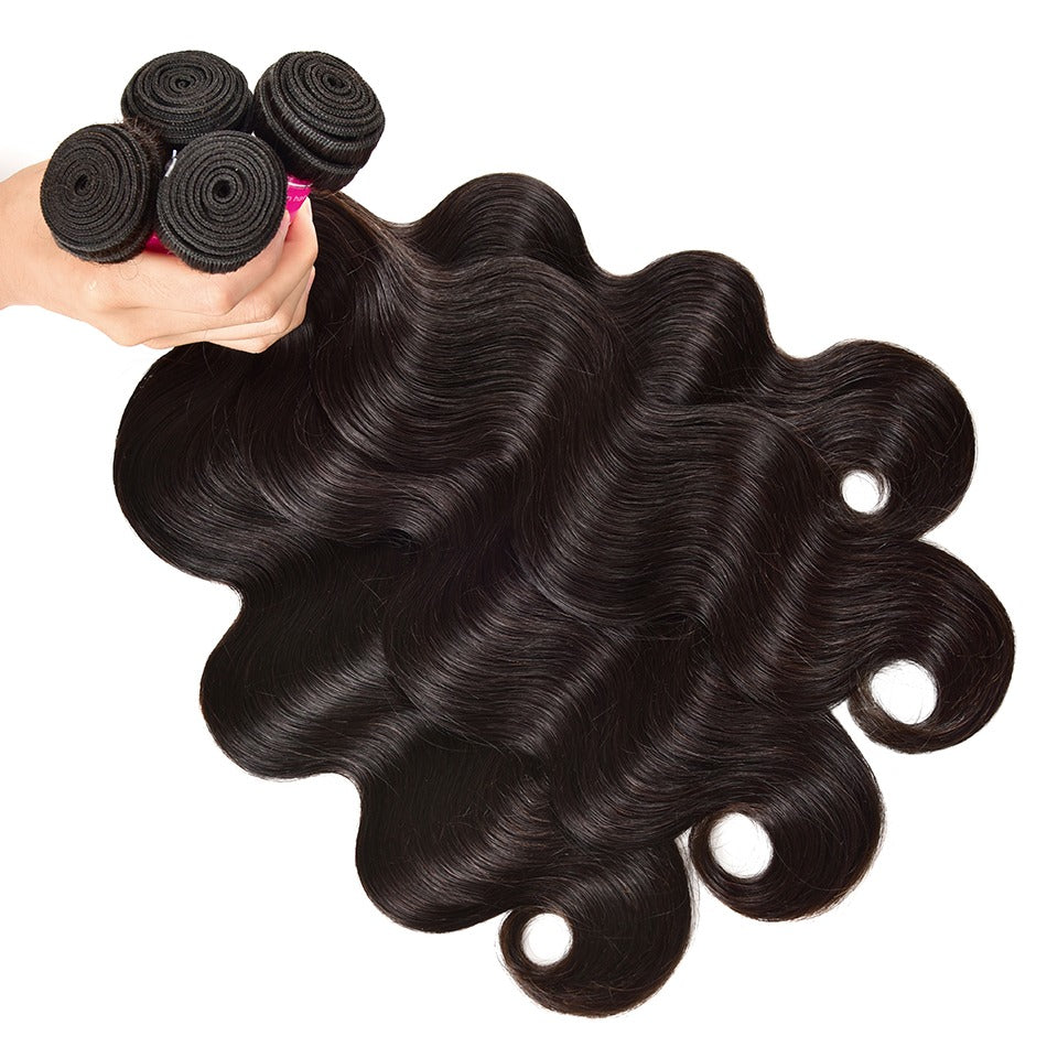 Wholesale 5/6/10/12 Bundles Brazilian Body Wave 10A Grade Human Hair B - GlamAura