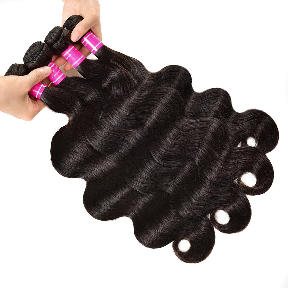 Wholesale 5/6/10/12 Bundles Brazilian Body Wave 10A Grade Human Hair B - GlamAura