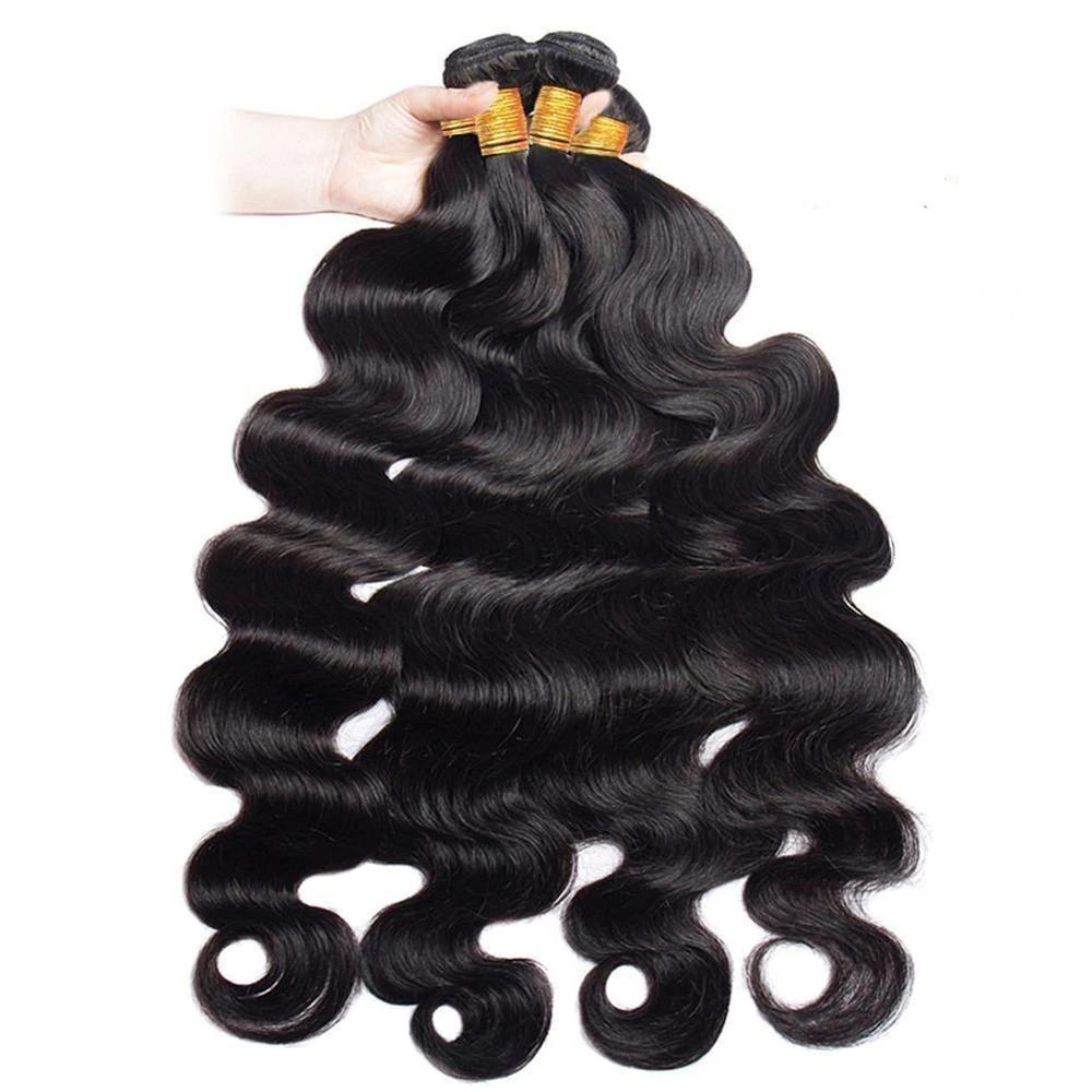 Wholesale 5/6/10/12 Bundles Brazilian Body Wave 10A Grade Human Hair B - GlamAura
