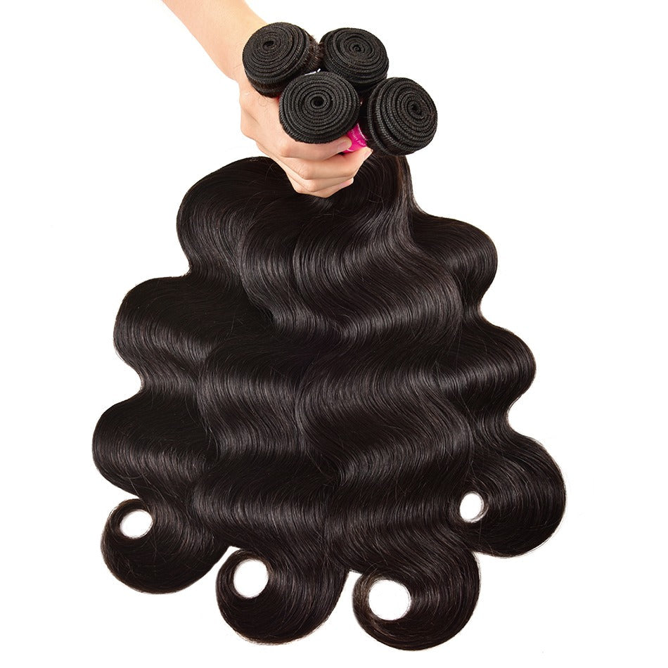 Wholesale 5/6/10/12 Bundles Brazilian Body Wave 10A Grade Human Hair B - GlamAura