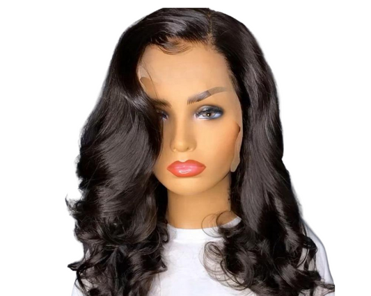 180% Density Body Wave 4x4 Short Bob 13x4 Lace Front Human Hair Wig - GlamAura