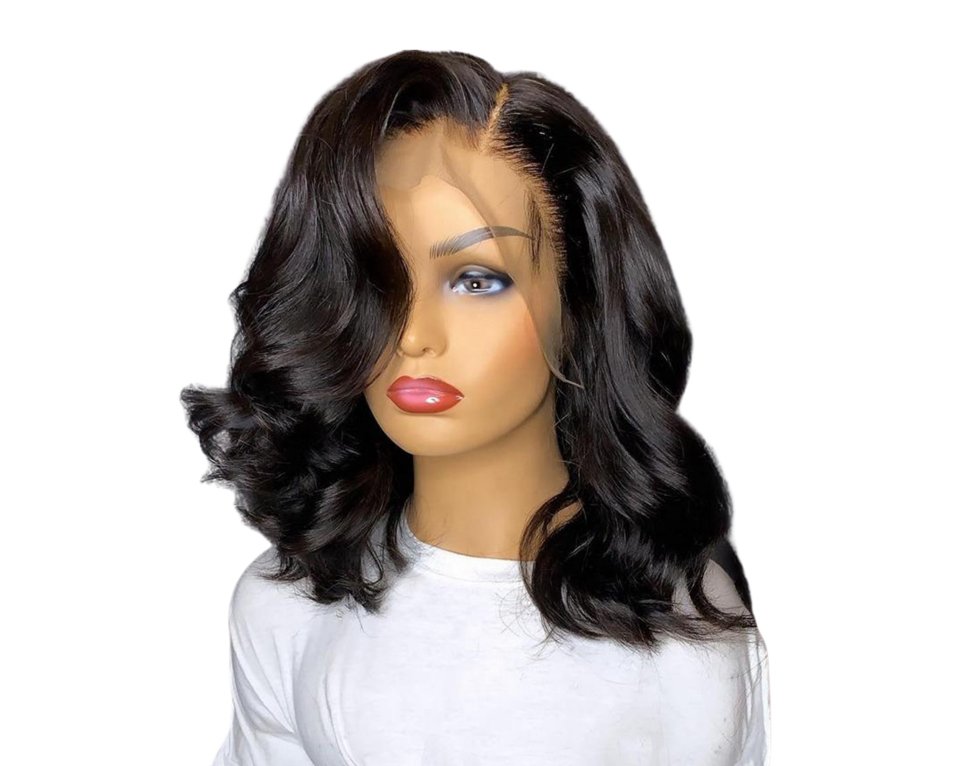 180% Density Body Wave 4x4 Short Bob 13x4 Lace Front Human Hair Wig - GlamAura