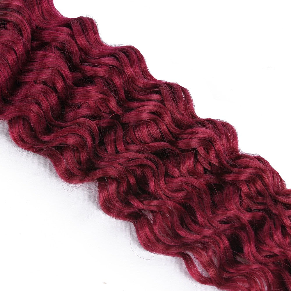 Burg 10A Grade Water Wave #1B/Burgundy BUNDLES with CLOSURES & FRONTAL - GlamAura