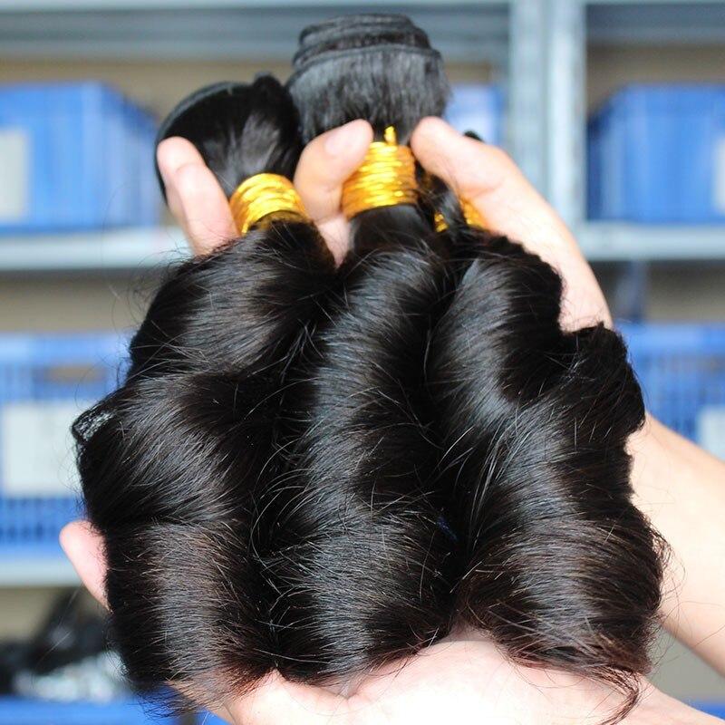 10A Grade 3/4 Romance Curl Fumi Human Hair bundles with 4x4 Closures & - GlamAura