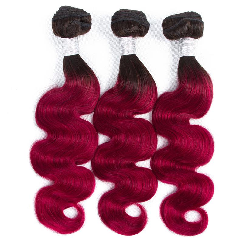 BeuMax 1B Burgundy Body Wave BUNDLES with CLOSURES & FRONTALS - GlamAura