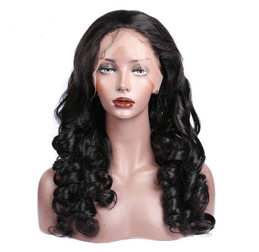 13x4 HD Transparent Lace Front Loose Wave Human Hair Wigs 200% Density - GlamAura