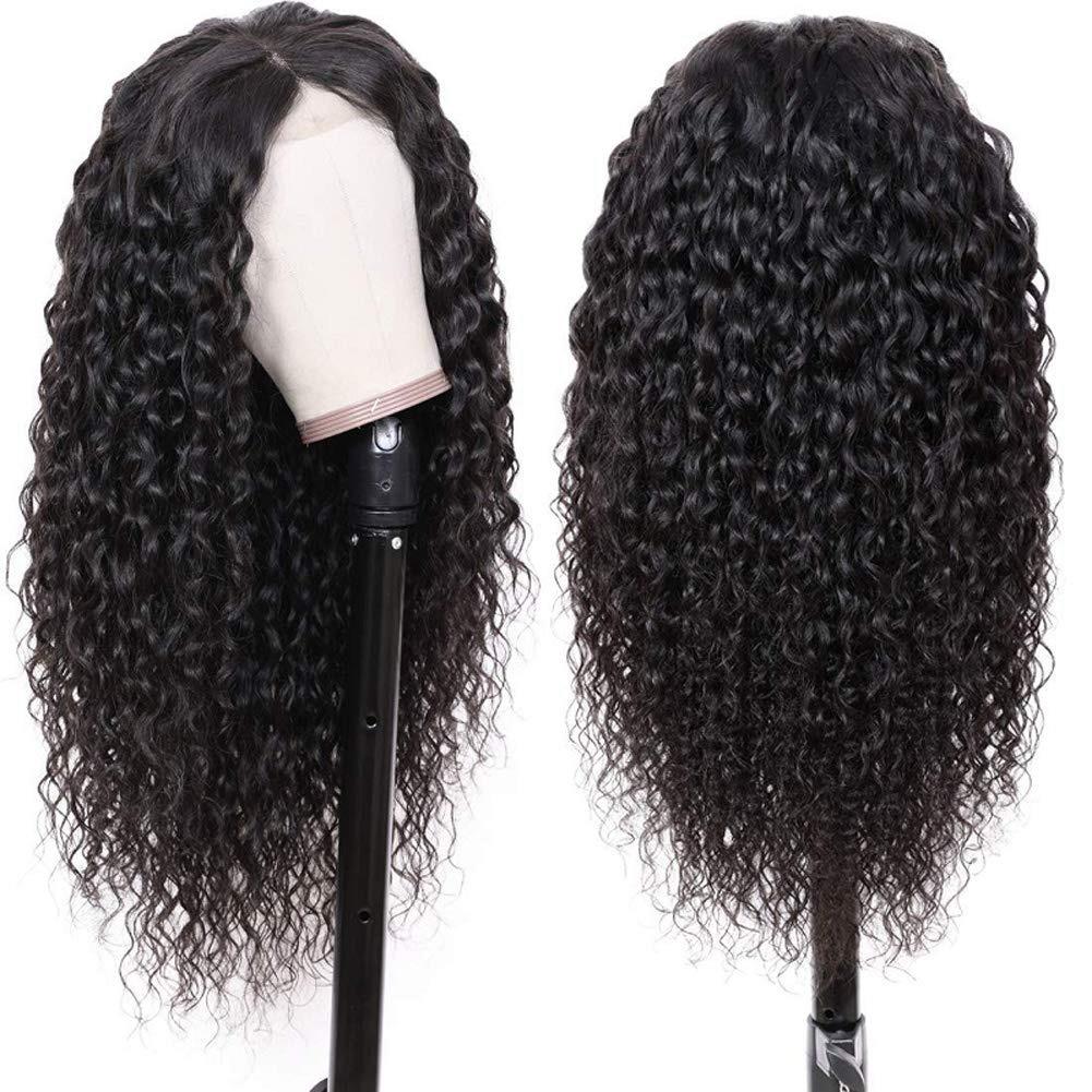 180% Density Full 4x4 Transparent Lace Front Water Wave Human Hair Wig - GlamAura
