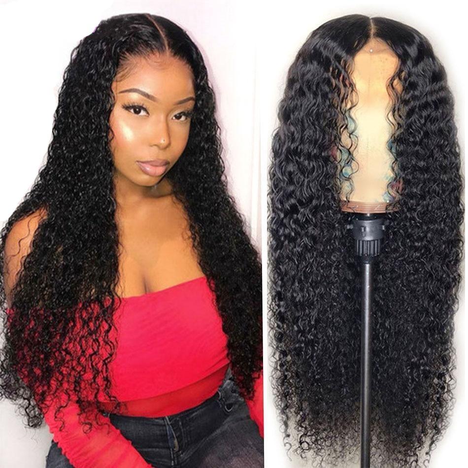 180% Density Full 4x4 Transparent Lace Front Water Wave Human Hair Wig - GlamAura