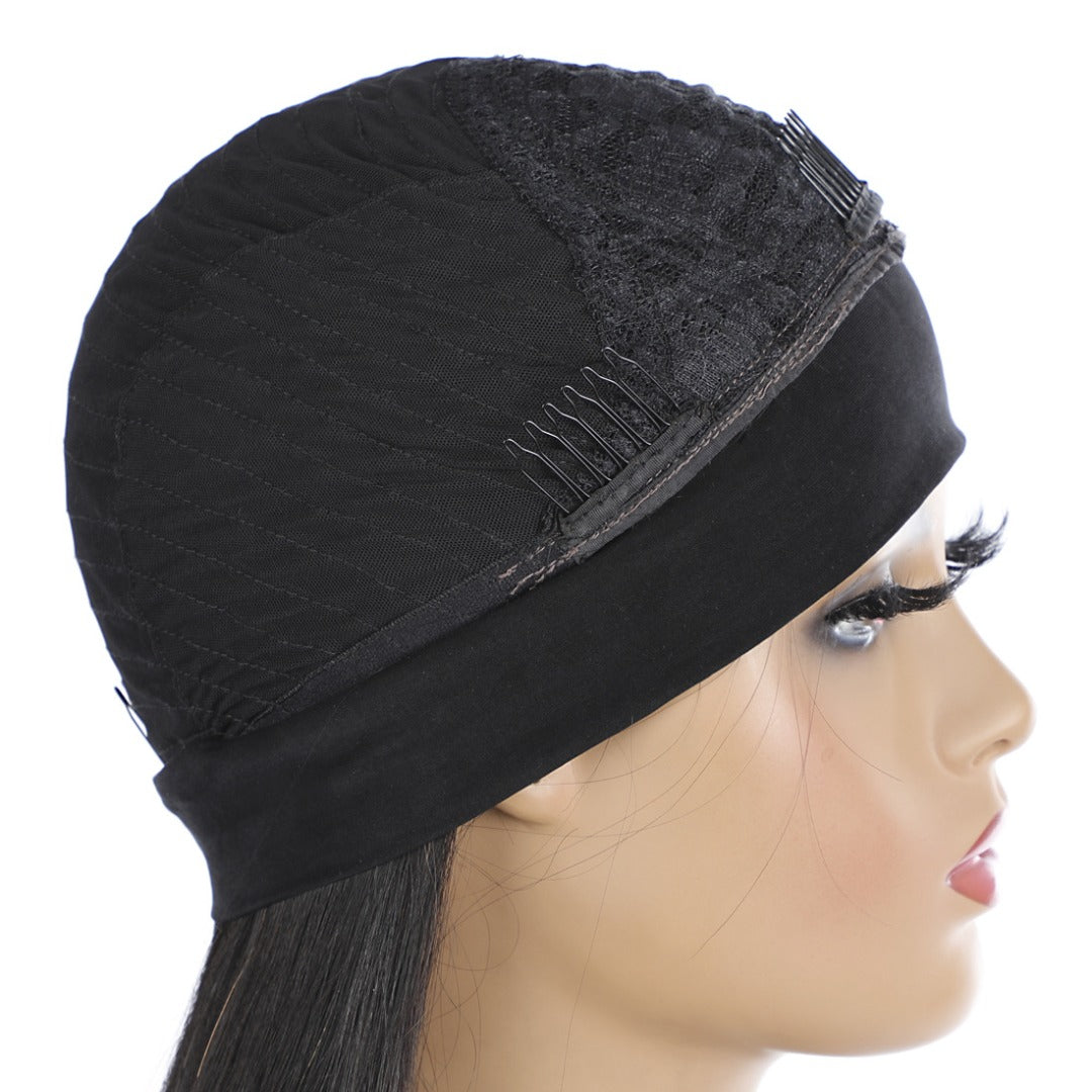 Headband Wig Straight Human Hair Scarf Wig No GLUE Easy Wear for Women - GlamAura
