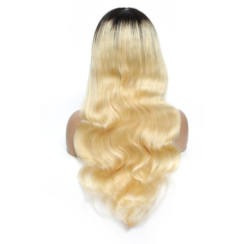 #1B/613 Body Wave 180% Density #613 Wig with Bang 200% Density Human H - GlamAura