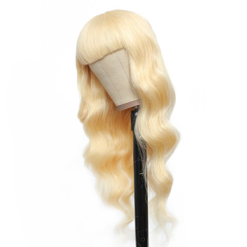 #1B/613 Body Wave 180% Density #613 Wig with Bang 200% Density Human H - GlamAura