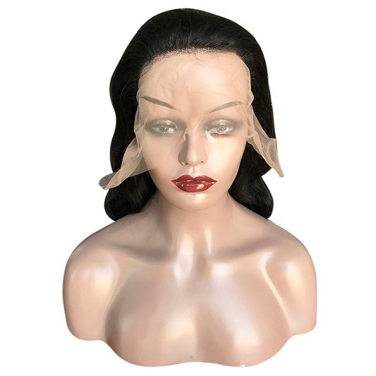 Body Wave 13x6 Transparent Lace Frontal Brazilian Human Hair Wigs - GlamAura