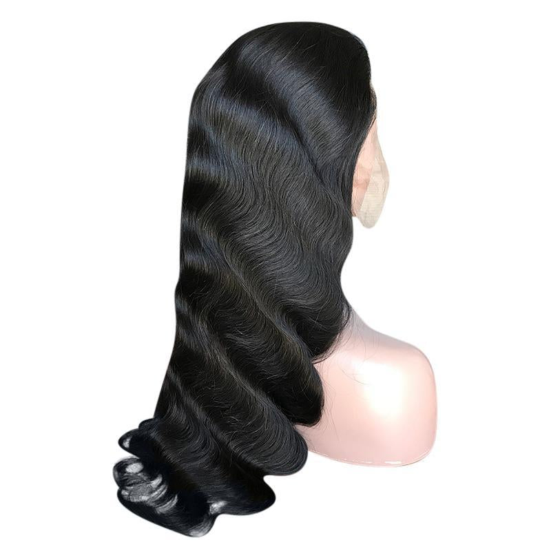 Body Wave 13x6 Transparent Lace Frontal Brazilian Human Hair Wigs - GlamAura