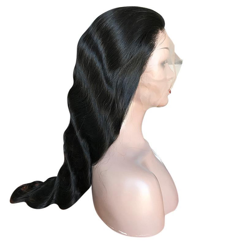 Body Wave 13x6 Transparent Lace Frontal Brazilian Human Hair Wigs - GlamAura