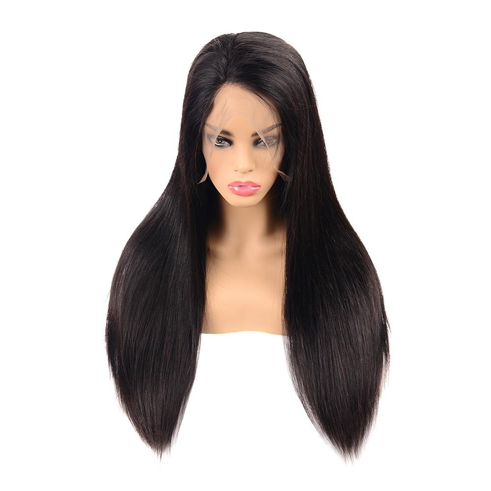 13x4 HD Transparent Lace Frontal Straight Human Hair Wigs 200% Density - GlamAura