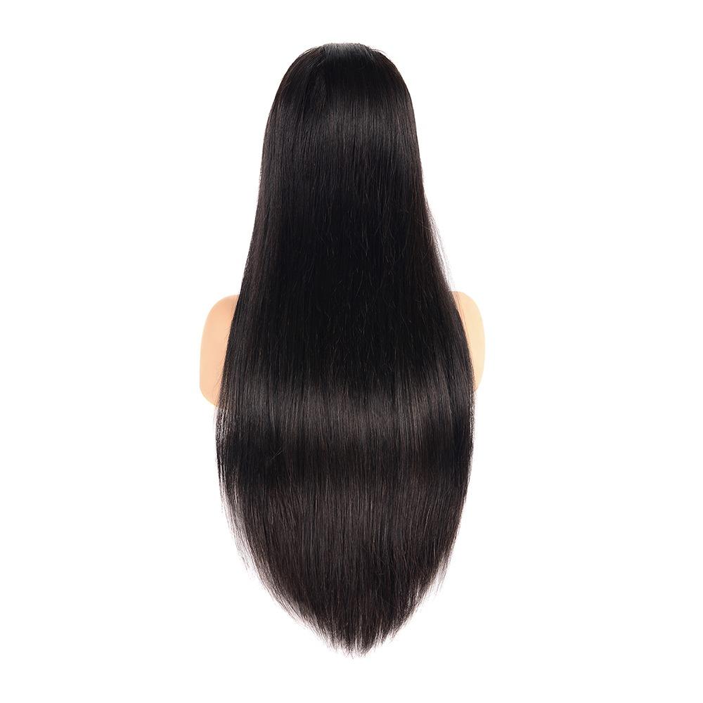 13x4 HD Transparent Lace Frontal Straight Human Hair Wigs 200% Density - GlamAura