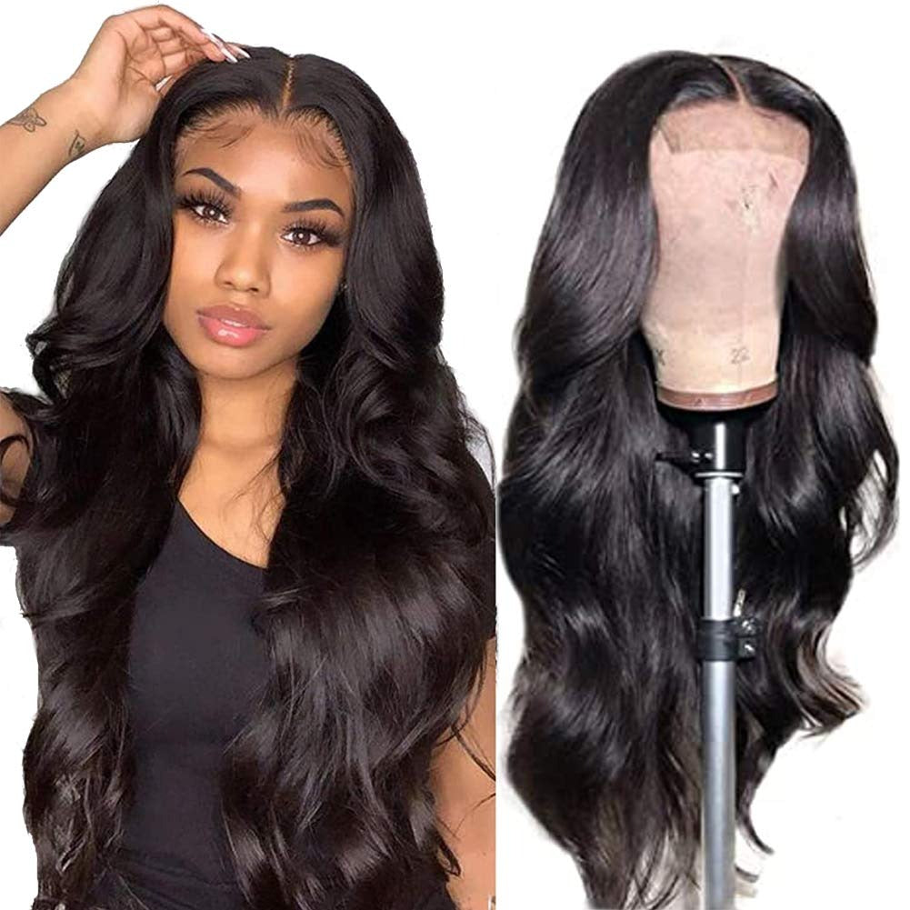 13x4 HD Transparent Lace Frontal Straight Human Hair Wigs 200% Density - GlamAura