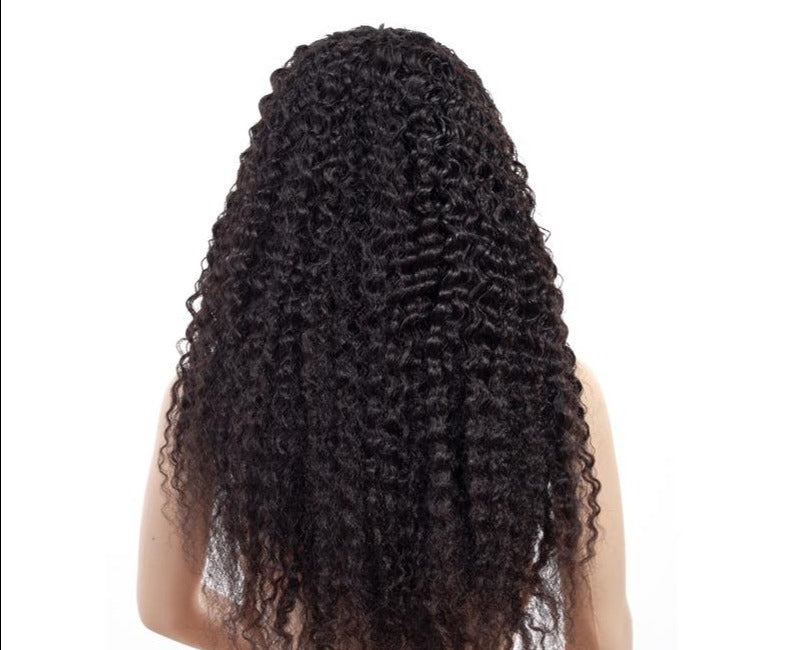 Headband Wig Deep Wave Human Hair Scarf Wig No GLUE Easy Wear - GlamAura