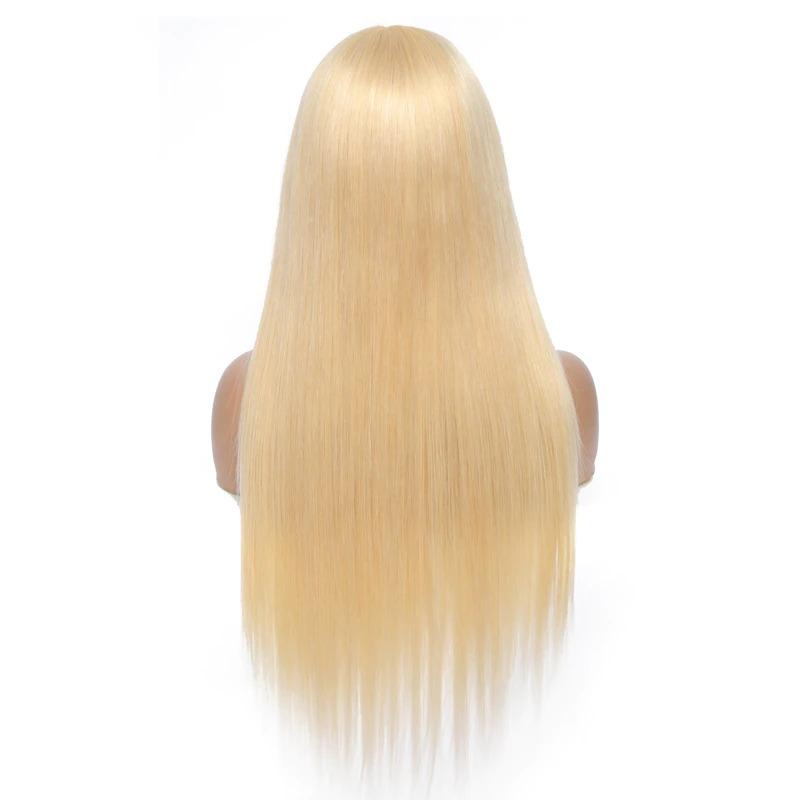 #1B/613 Straight 180% Density #613 Wig with Bang 200% Density Human - GlamAura